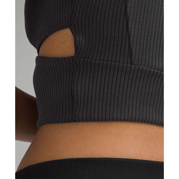 Lululemon Ribbed Softstreme Mockneck Cropped Tank Top NWT Size XL - Picture 2 of 3